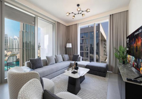 Luxury 4BR in Downtown with Burj & Fountain Views